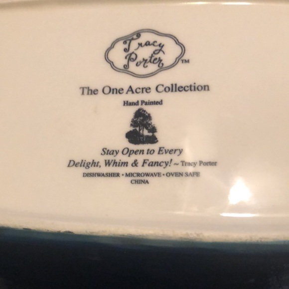 Tracy Porter  ‎ The One Acre collection hand painted pottery w/ lid new - Picture 8 of 11